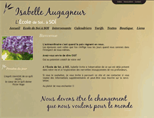 Tablet Screenshot of isabelleaugagneur.fr